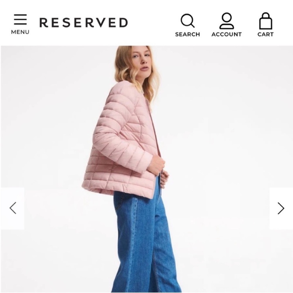 Reserved Women’s Winter Puff jacket pink new  size XS (UK6) - Picture 3 of 15